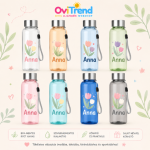Egyedi NEVES - JELES kulacs 500 ml – Tartós UV DTF névvel | OviTrend